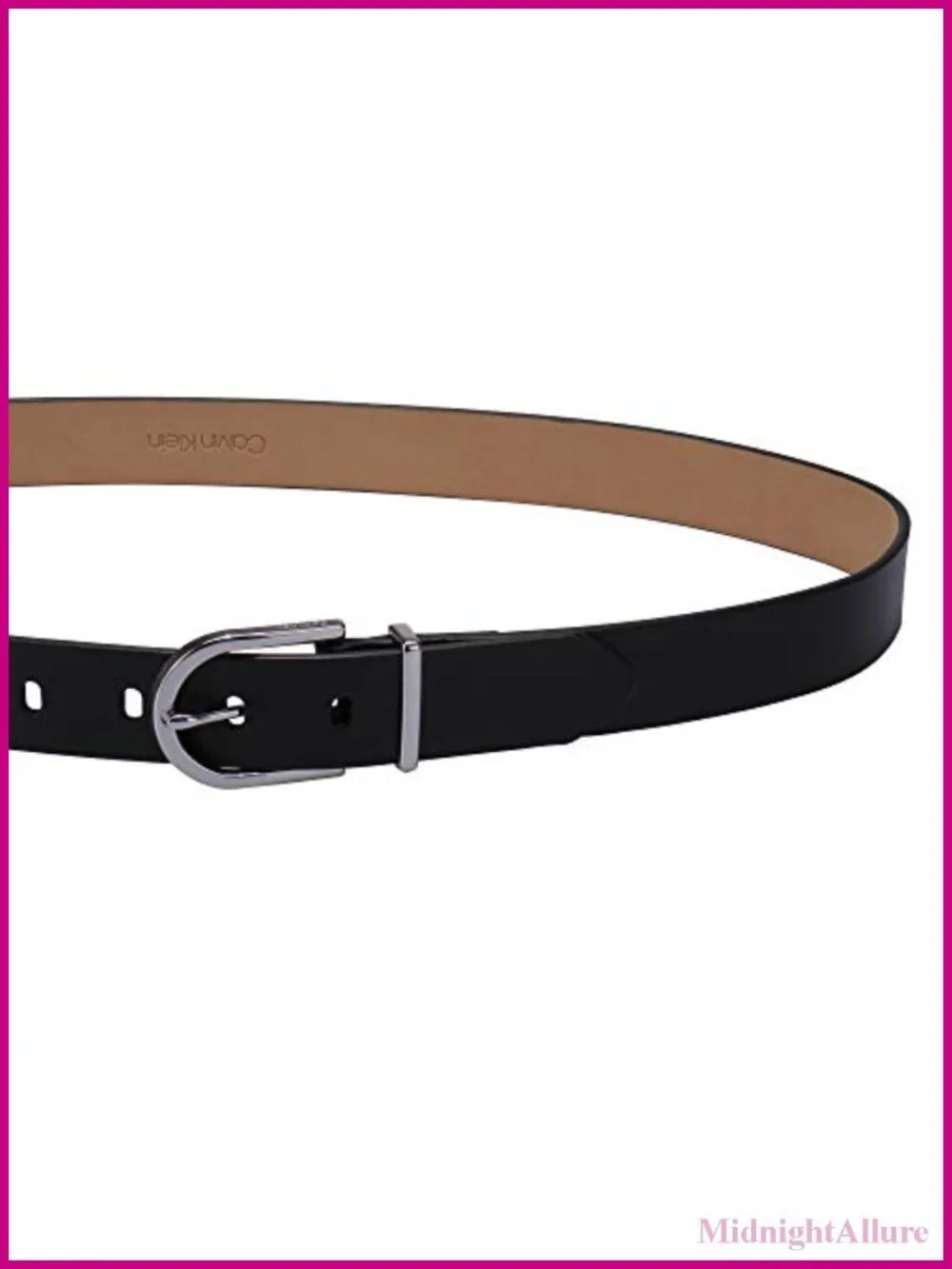 Round Buckle Fashion Belt for Jeans Trousers Casual Statement Belt